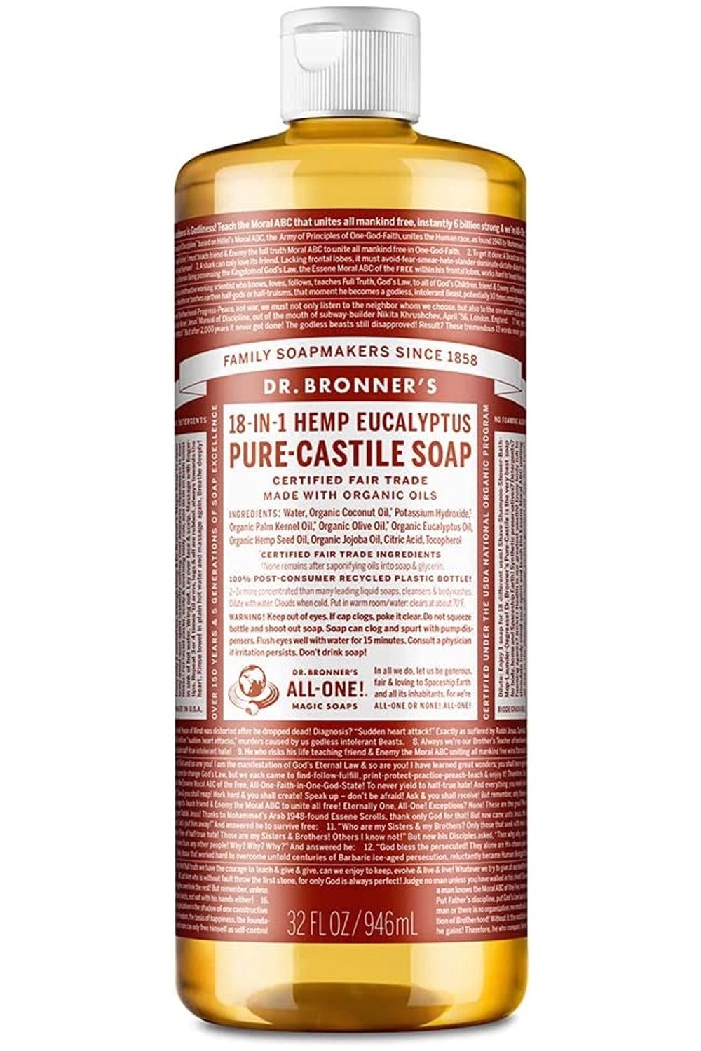 DR BRONNER'S Pure Castile Soap (Eucalyptus - 946 ml)