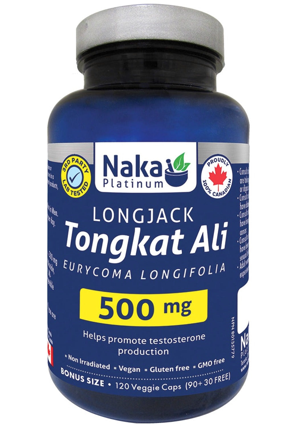 NAKA PLATINUM Tongkat Ali (500 mg - 120 vcaps)