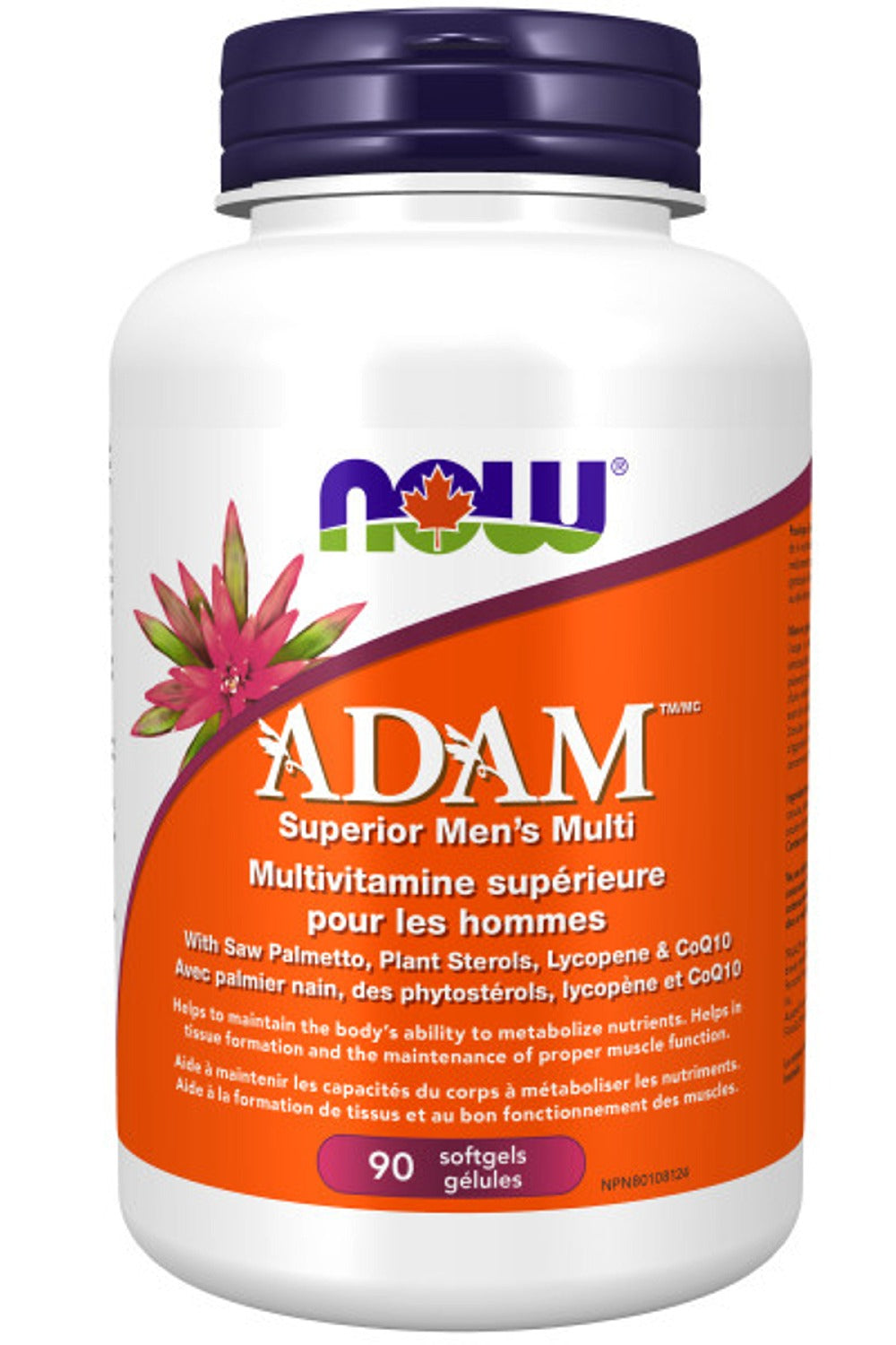 NOW ADAM Superior Men's Multi (Iron Free - 90 sgels)