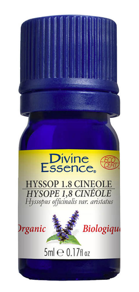 DIVINE ESSENCE Hyssop 1.8 Cineole (Organic - 5 ml)