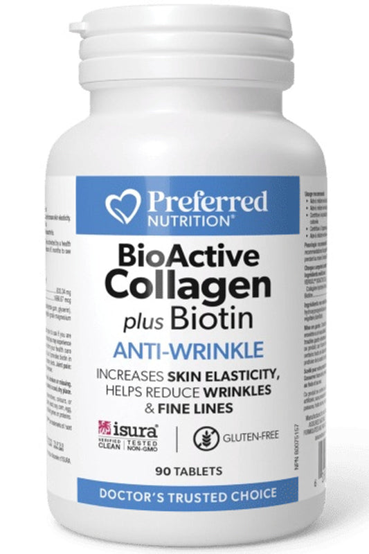 PREFERRED NUTRITION BioActive Collagen plus Biotin (90 tabs)