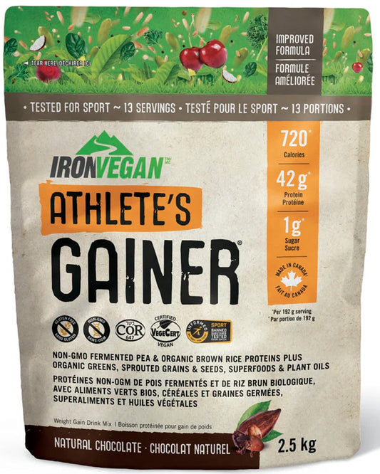 IRON VEGAN Athletes Blend Gainer (Chocolate - 2.5 kg)