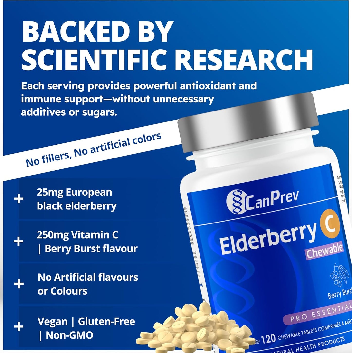 CanPrev Elderberry C Chewable 120 chewable