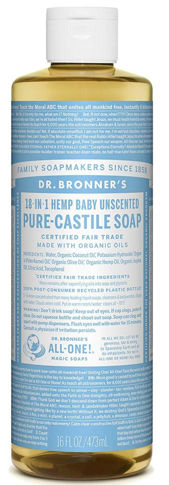 DR BRONNER'S Pure Castile Soap Baby (Unscented - 473 ml )