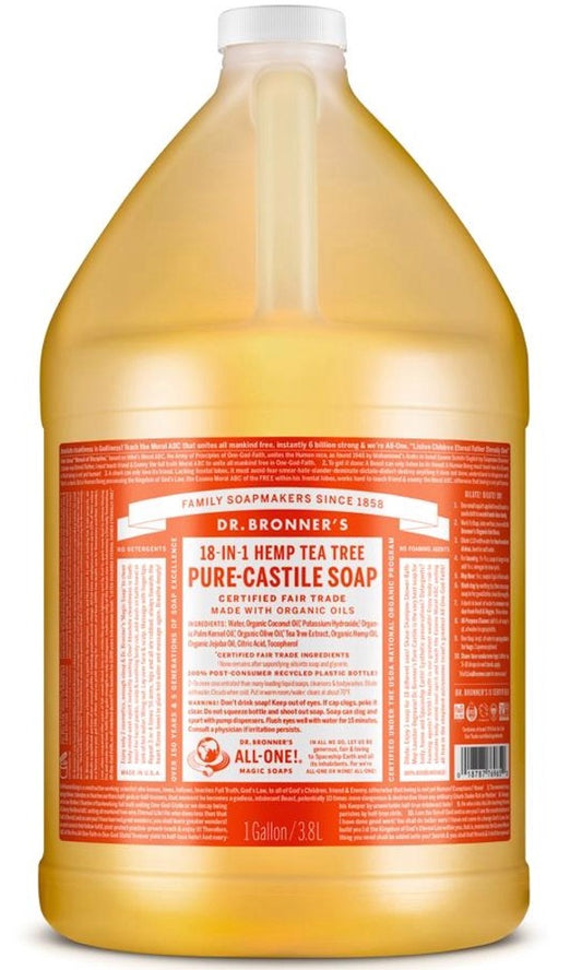 DR BRONNER'S Pure Castile Soap (Tea Tree - 3.8L)