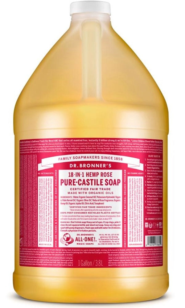 DR BRONNER'S Pure Castile Soap (Rose - 3.8 L)