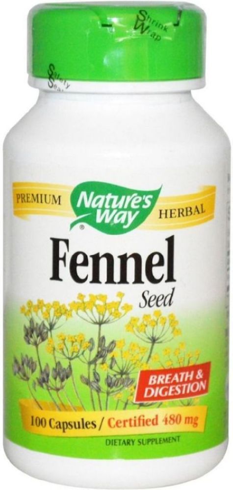 NATURE'S WAY Fennel Seed (480mg - 100 caps)