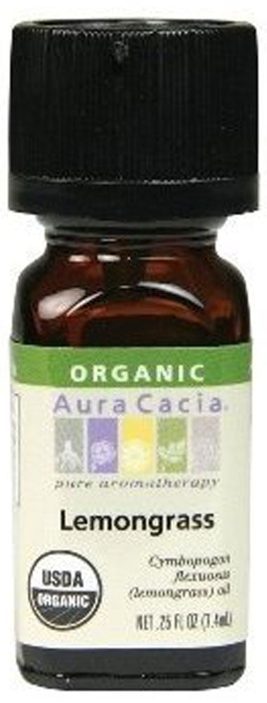 AURA CACIA Lemongrass Certified Organic EO  (7.4 ml)
