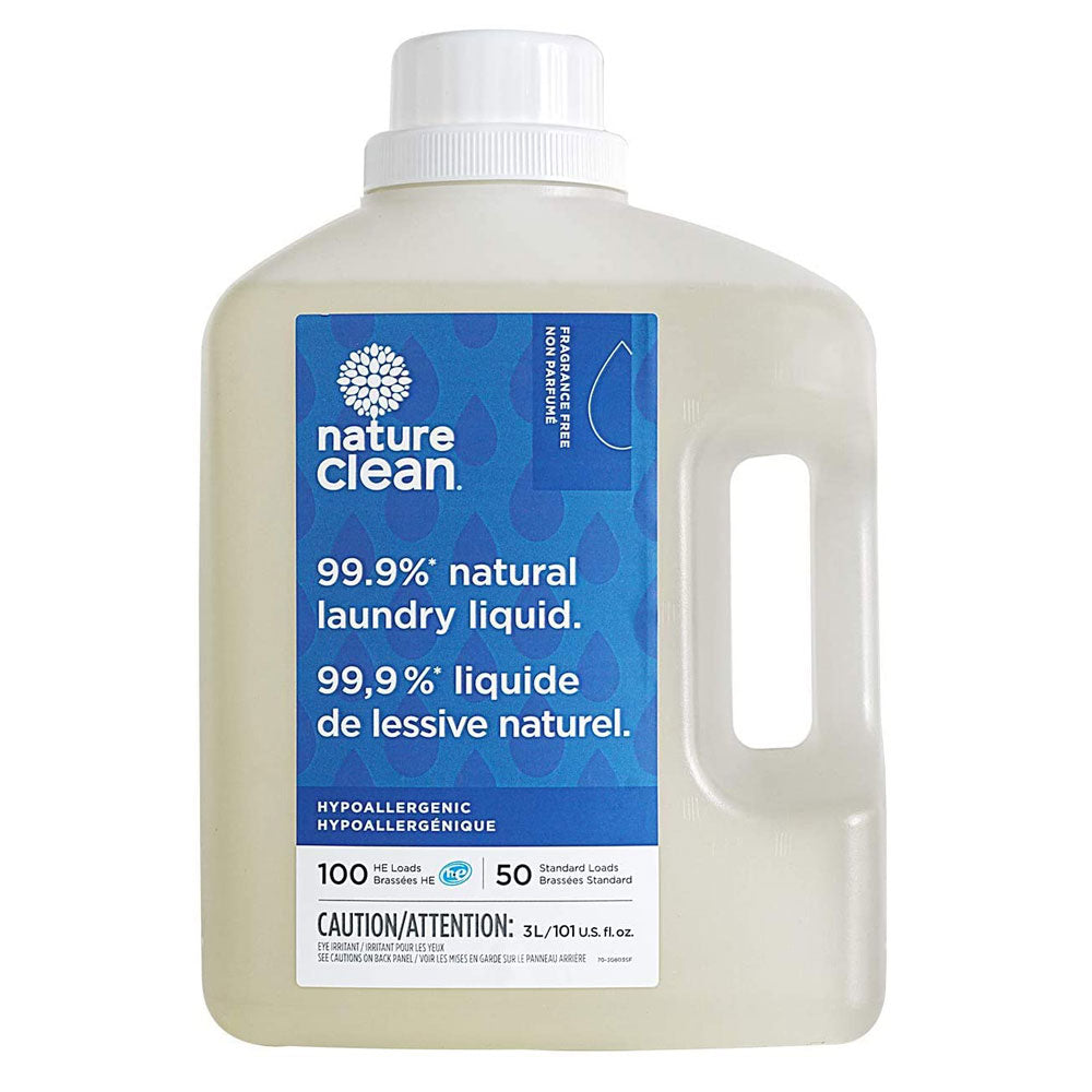 NATURE CLEAN Liquid Laundry Fragrance Free (18.9 Litres)