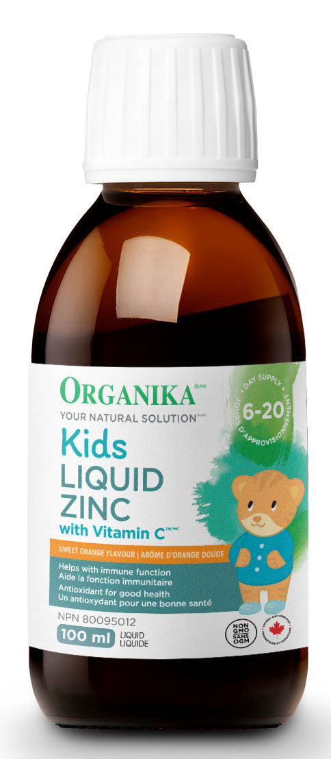 ORGANIKA Kids Liquid Zinc + Vitamin C (Orange - 100ml)