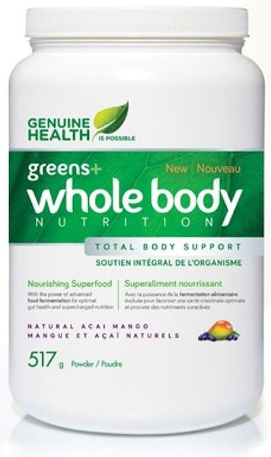 GENUINE HEALTH Fermented Whole Body NUTRITION With Greens+ (Acai Mango - 517 gr)