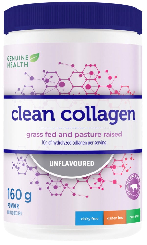 GENUINE HEALTH Clean Collagen Bovine (Unflavoured - 160gr)