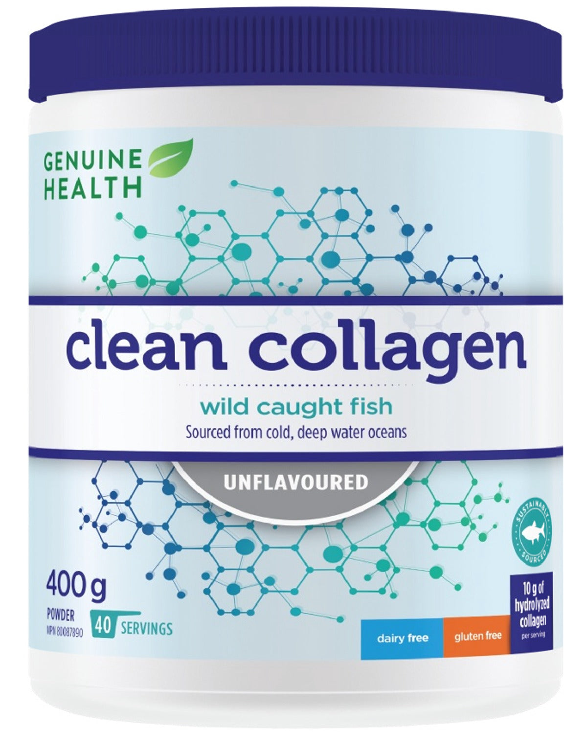 GENUINE HEALTH Clean Collagen Marine Unflavored (400g)