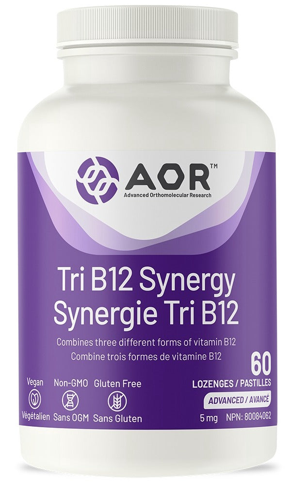 AOR Tri B12 Synergy (60 Lozenges)