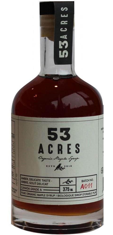 53 ACRES Organic Maple Syrup - Golden (375 ml)