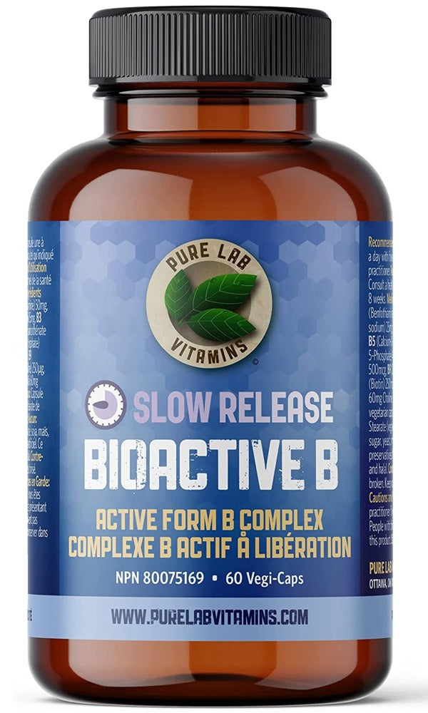PURE LAB Bioactive B Complex Slow Release (60 veg caps)
