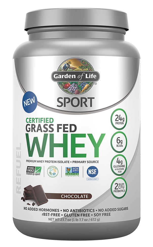 GARDEN OF LIFE Sport Certified Grass Fed Whey (Chocolate - 672 gr)
