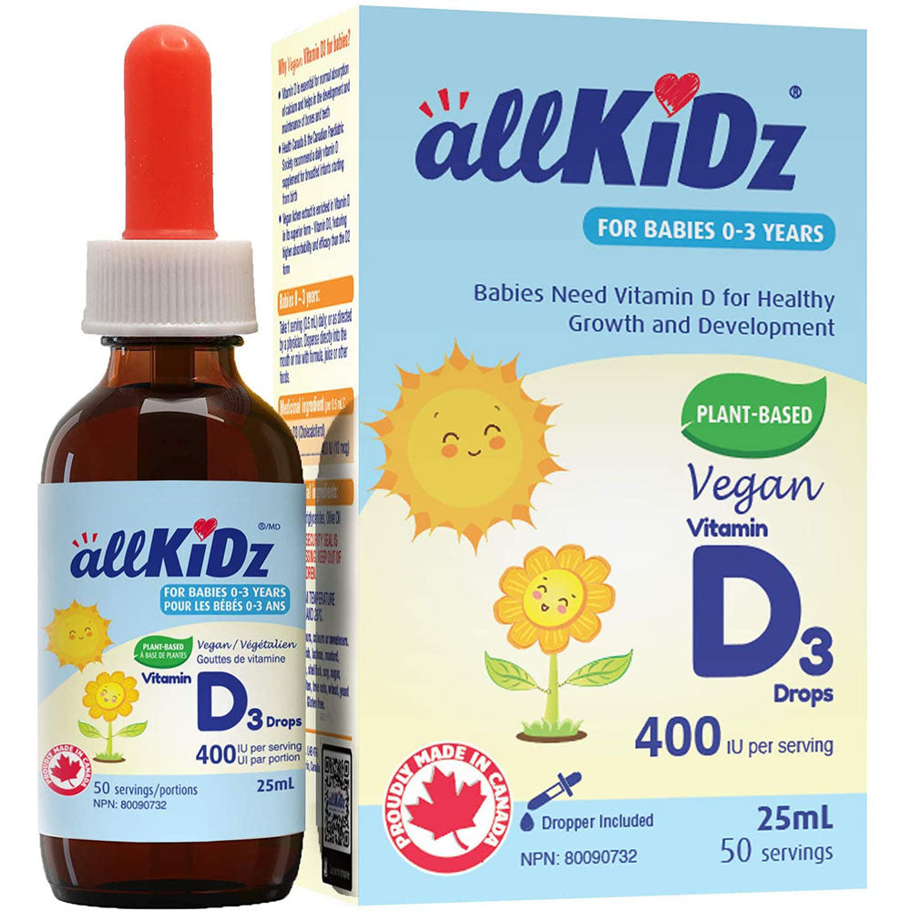ALLKIDZ NATURALS Vegan Vitamin D3 Drops