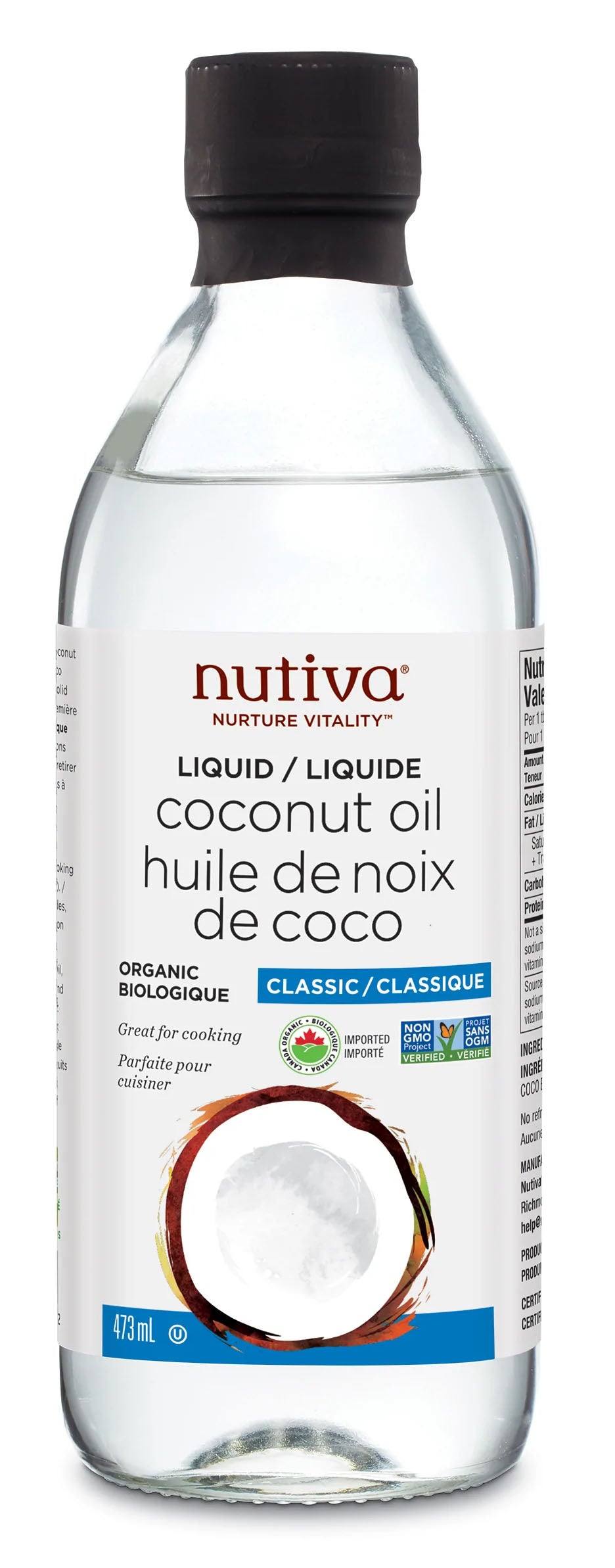NUTIVA Organic Liquid Coconut Oil (473 ml)