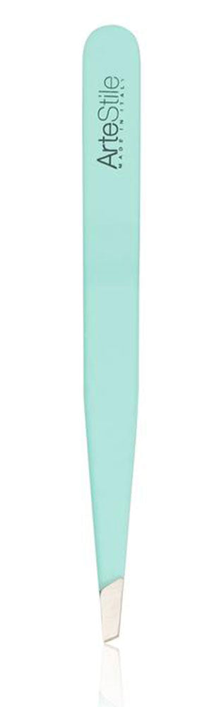 ARTESTILE Slant Tip Tweezers - Turquoise