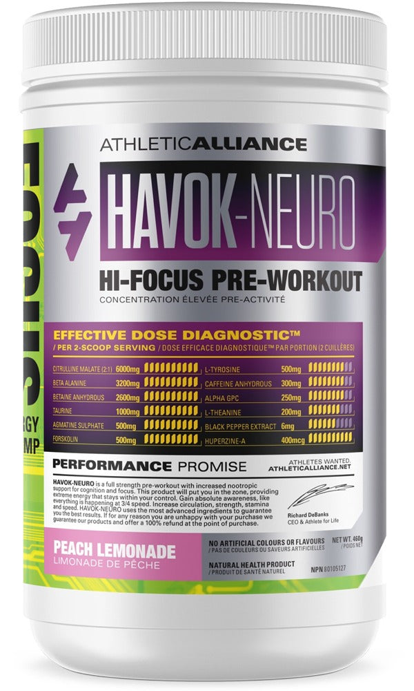 ATHLETIC ALLIANCE HAVOK-Neuro (Peach Lemonade - 460 gr)