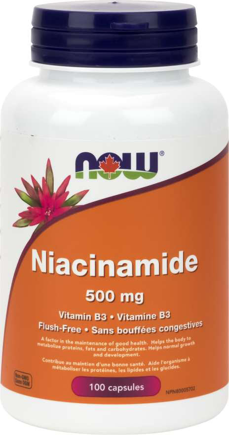 NOW Niacinamide (500 mg - 100 veg caps)