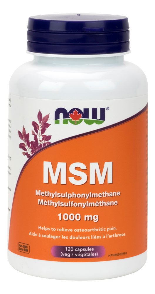 NOW MSM (1,000 mg - 120 veg caps)