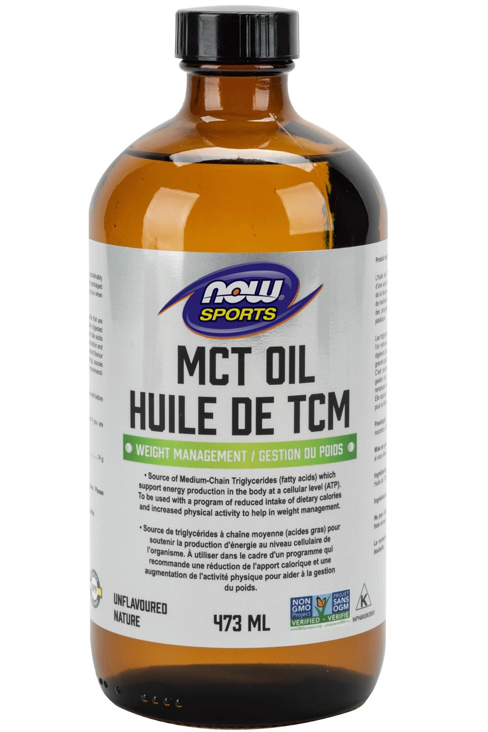NOW SPORTS MCT Oil Liquid (473 ml)