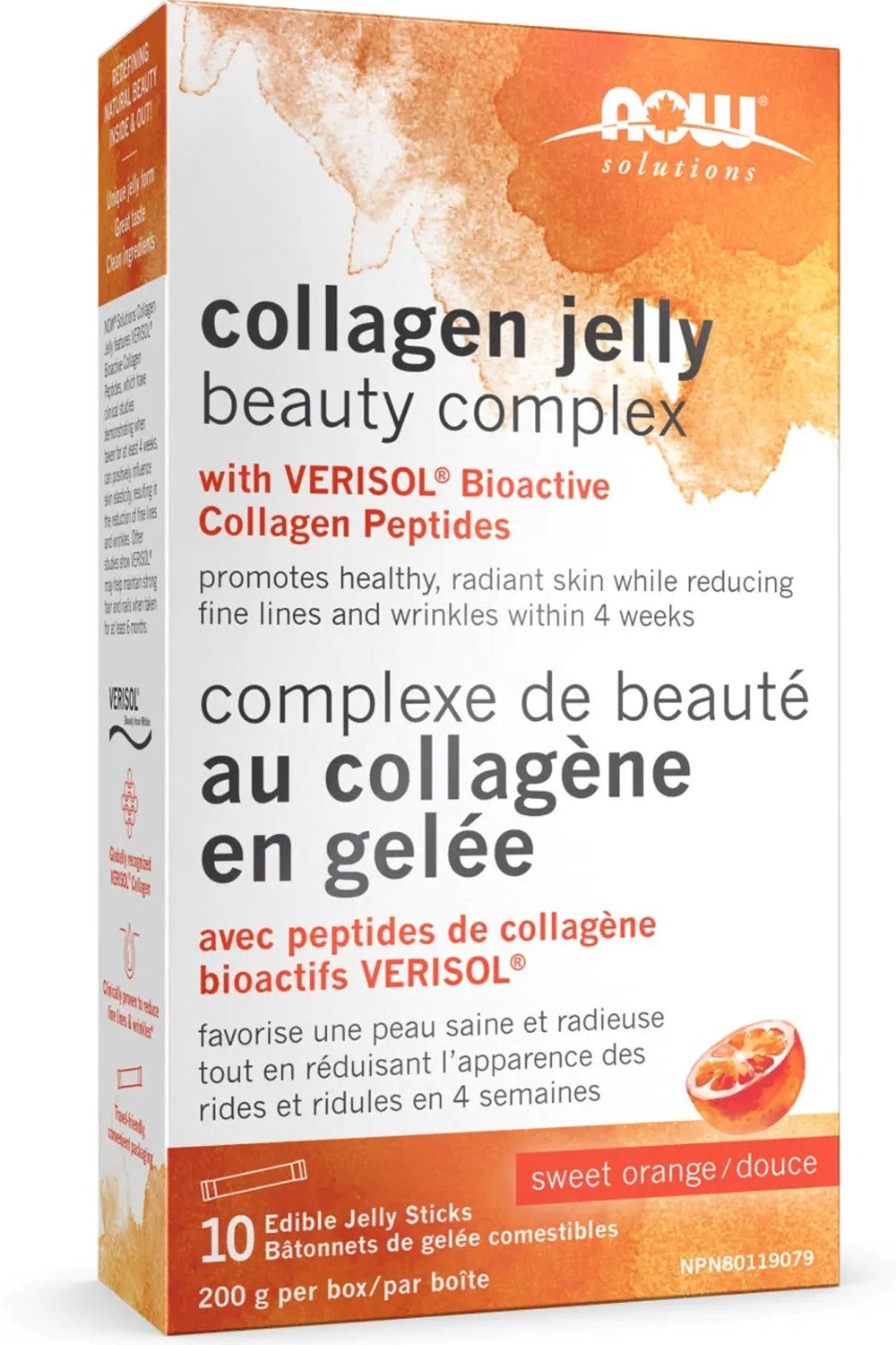 NOW Collagen Jellies Beauty Complex Sweet Orange (10 x 20 grams)