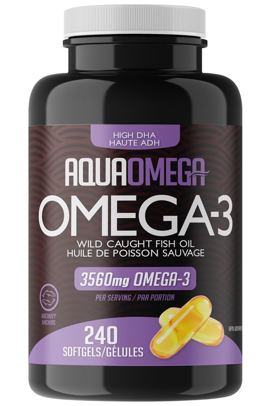 AQUAOMEGA Omega 3 High DHA (240 sgels)