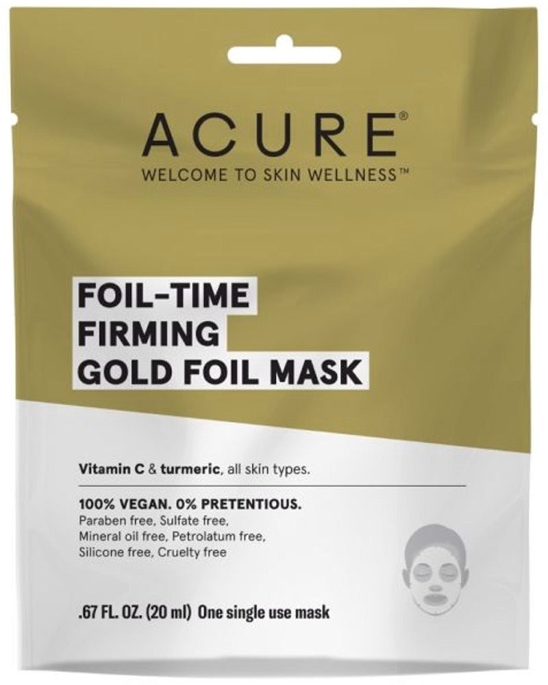 ACURE Firming Gold Foil Mask Tray (12 x 20 ml Units)