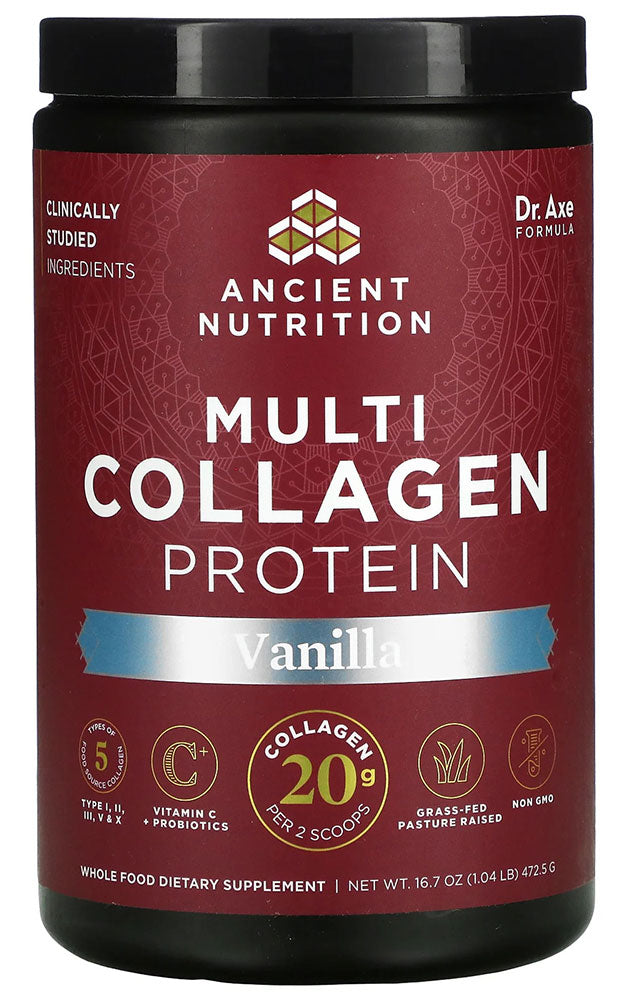 ANCIENT NUTRITION Multi Collagen Protein (Vanilla - 231 gr)