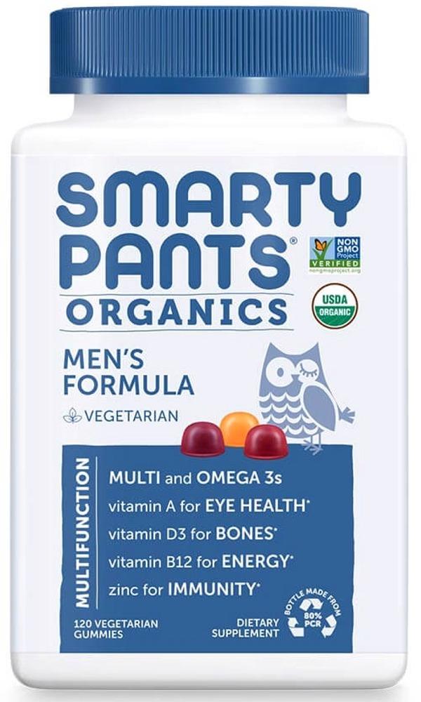 SMARTY PANTS Organic Mens Formula (120 V- Gummies)