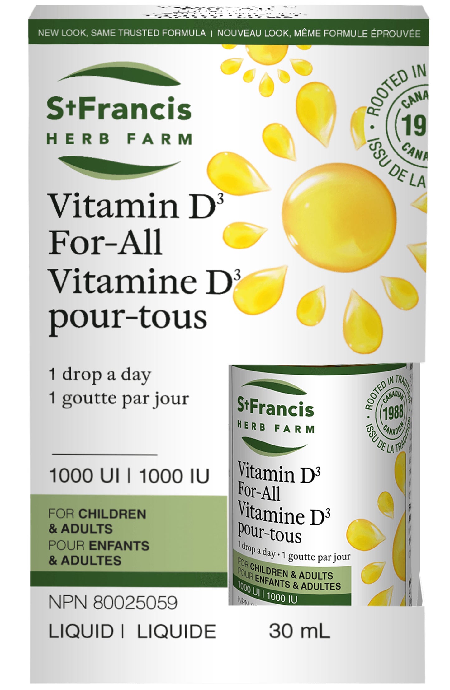 ST FRANCIS HERB FARM Vitamin D for All (1000 IU - 30 ml)