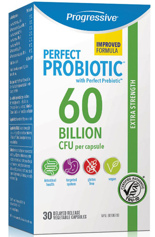 PROGRESSIVE Perfect Probiotic 60 Billion (Shelf Stable - 30 veg caps)