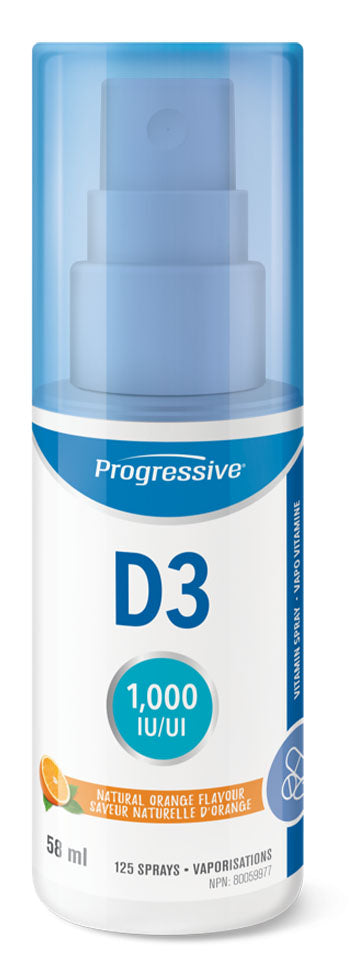 PROGRESSIVE Vitamin D3 Spray (125 Sprays)