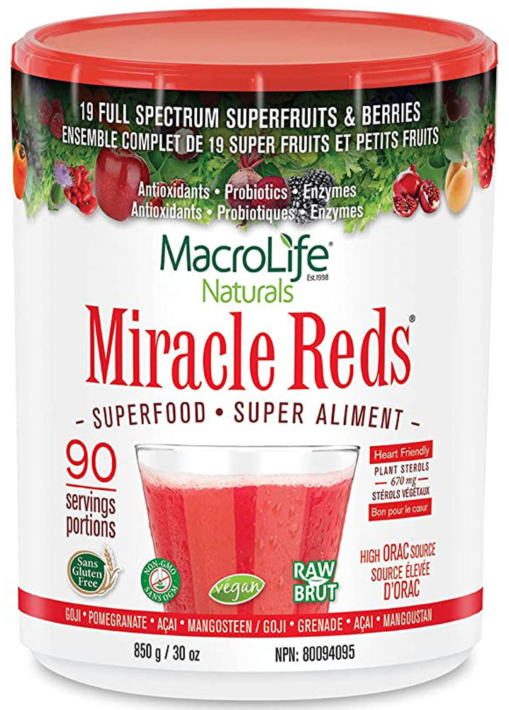 MACROLIFE NATURALS Miracle Reds Superfood (60 Servings)